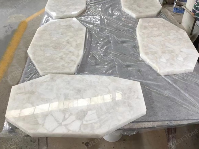 White Agate Table Tops — product view 6