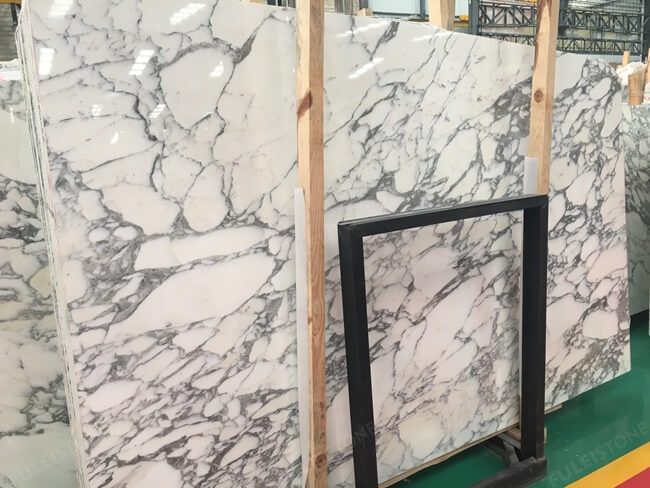 Bookmatched White Arabescato Marble Slabs Wholesale — product view 1