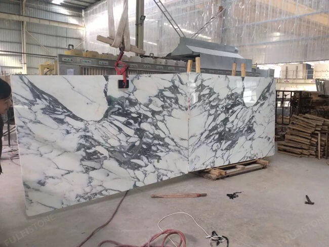 Bookmatched White Arabescato Marble Slabs Wholesale — product view 2