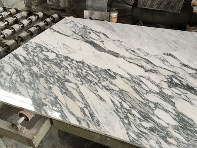 Bookmatched White Arabescato Marble Slabs Wholesale — product view 7