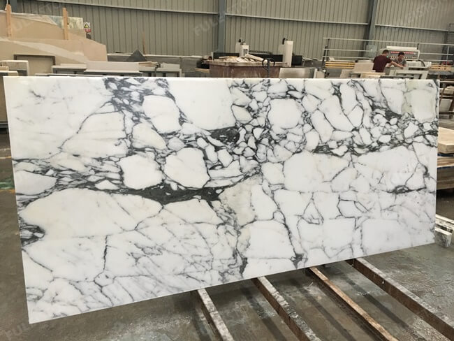 Customized White Arabescato Marble Tiles — product view 1