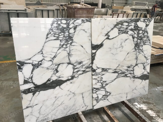 Customized White Arabescato Marble Tiles — product view 3