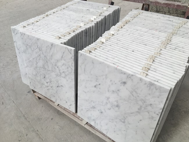 White Bianco Carrara Marble Tiles for Project — product view 2