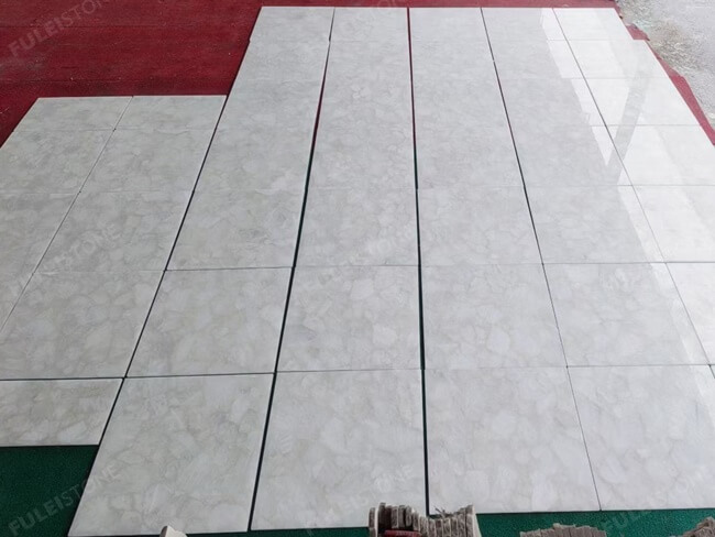 White Crystal Floor Tiles