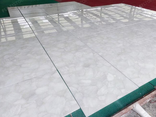 White Crystal Floor Tiles — product view 5