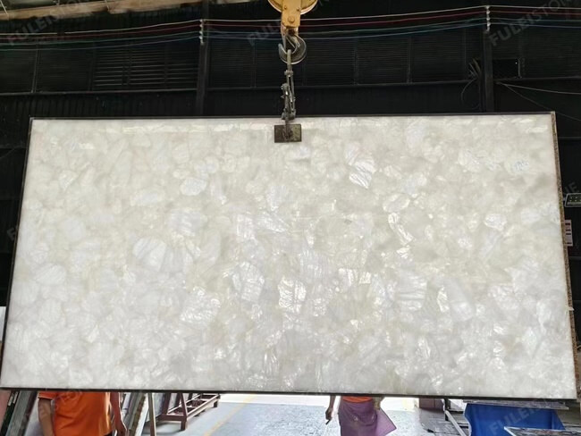 White Crystal Floor Tiles — product view 6