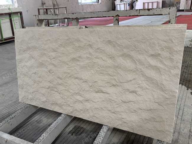 White Limestone Split Face Finish 24“x48” — product view 6