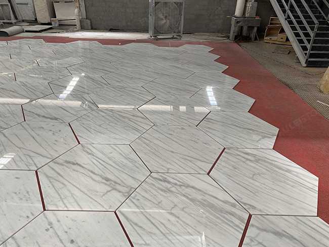 White Marble Hexagon Tiles — product view 5