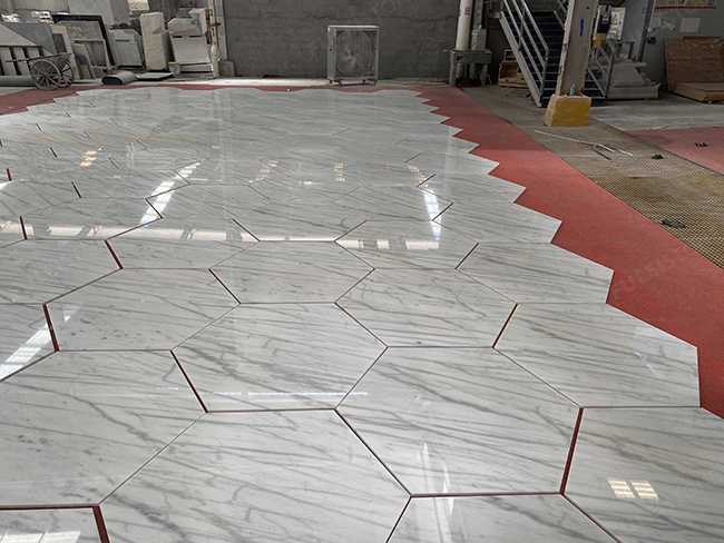 White Marble Hexagon Tiles — product view 6