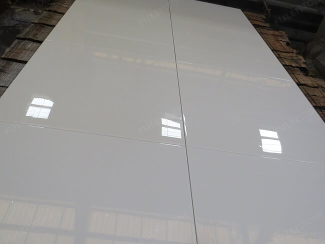 Customized White Nano Glass Marble Stone Tiles — product view 3