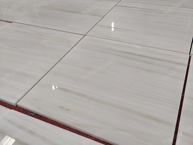 Customized Polished White Onyx Flooring Tiles — product view 2