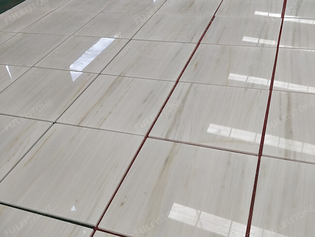 Customized Polished White Onyx Flooring Tiles — product view 4