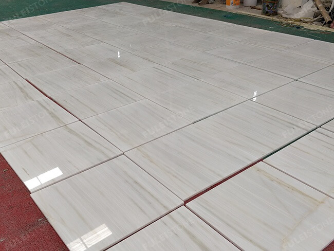 Customized Polished White Onyx Flooring Tiles — product view 7