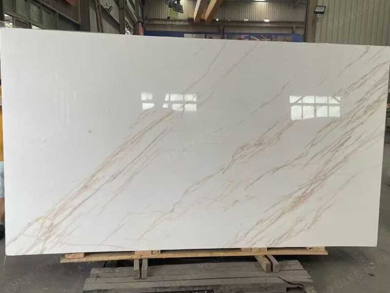 White Onyx Marble Slabs with Gold Lines