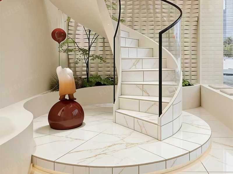 White Onyx Marble Slabs with Gold Lines — product view 4