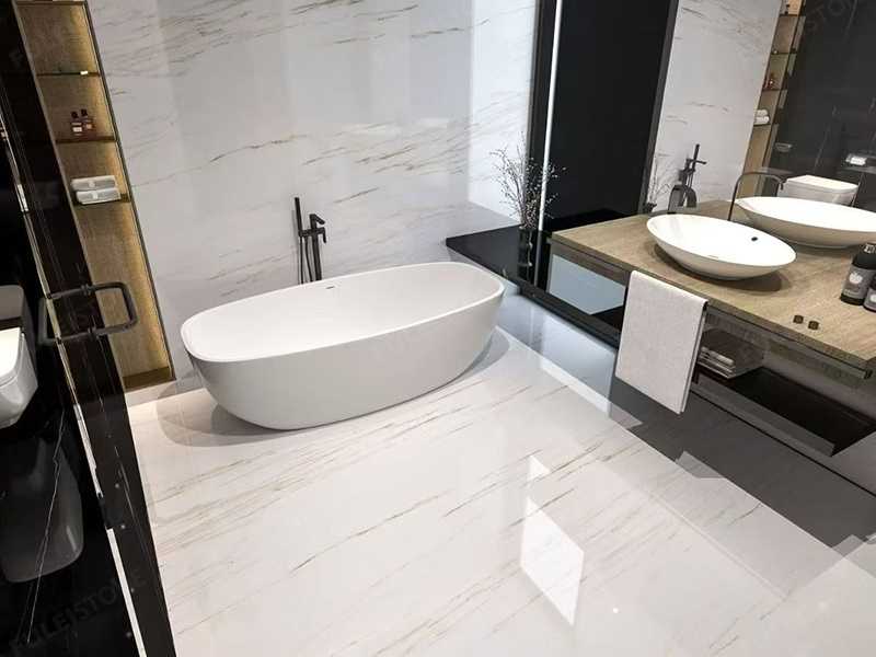 White Onyx Marble Slabs with Gold Lines — product view 8