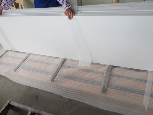 White Quartz Stone Table Tops & Countertops — product view 3
