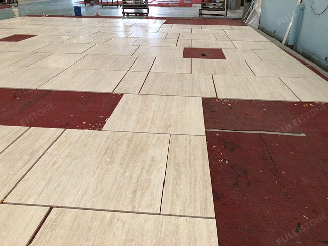 White Travertine Tiles For Walls & Floors — product view 9