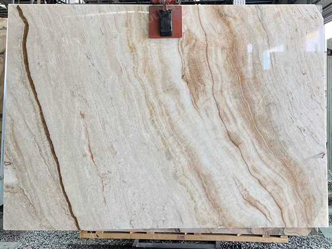 White Vein Onyx Slab