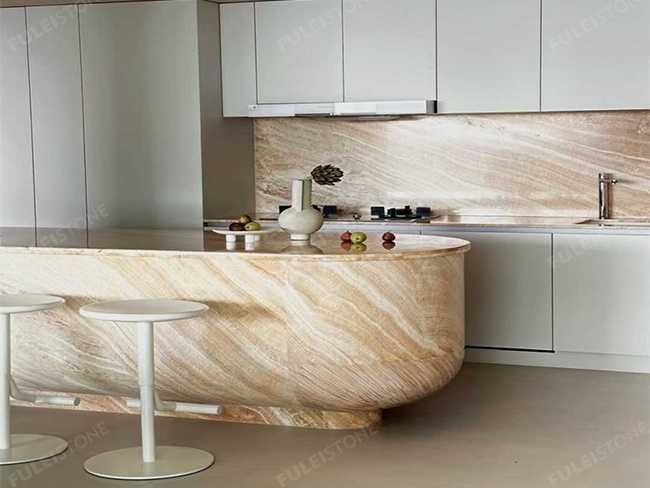 White Vein Onyx Slab — product view 2