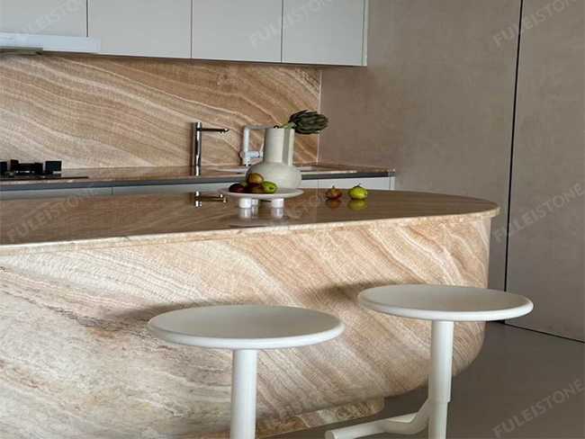 White Vein Onyx Slab — product view 4