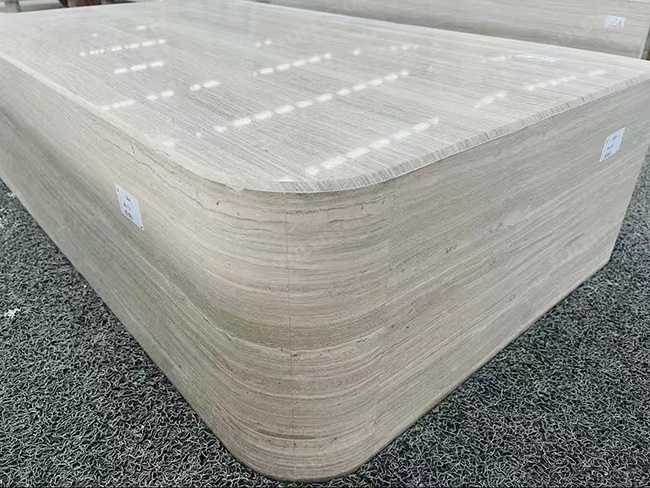 White Wood Marble Vanity Tops — product view 2