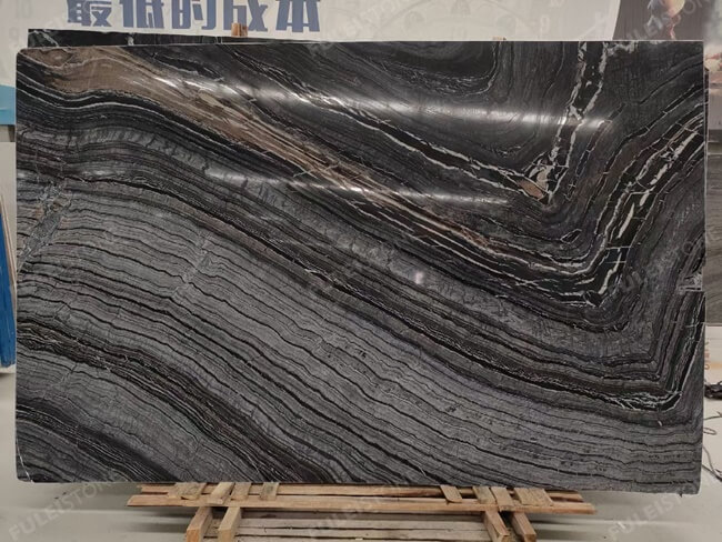 Zebra Black Marble Slabs — product view 3