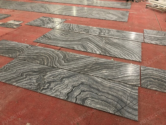 Zebra Black Marble Tiles Bookmatched — product view 3