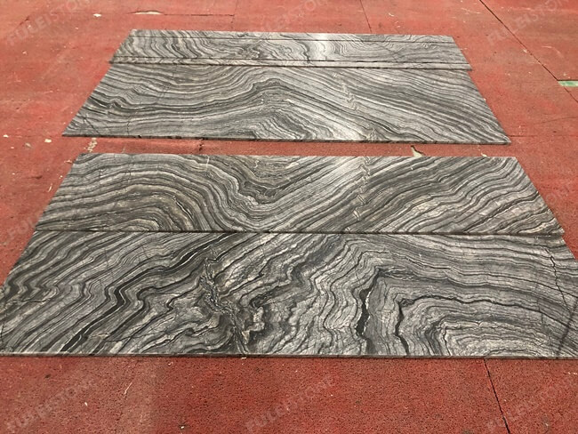 Zebra Black Marble Tiles Bookmatched — product view 4