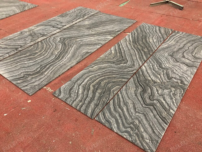 Zebra Black Marble Tiles Bookmatched — product view 5