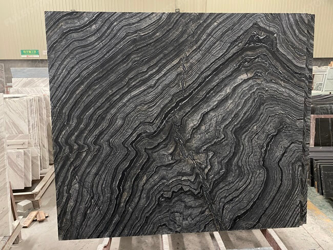 Zebra Black Marble Tiles Bookmatched — product view 6
