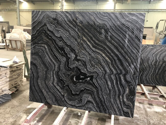 Zebra Black Marble Tiles Bookmatched — product view 7