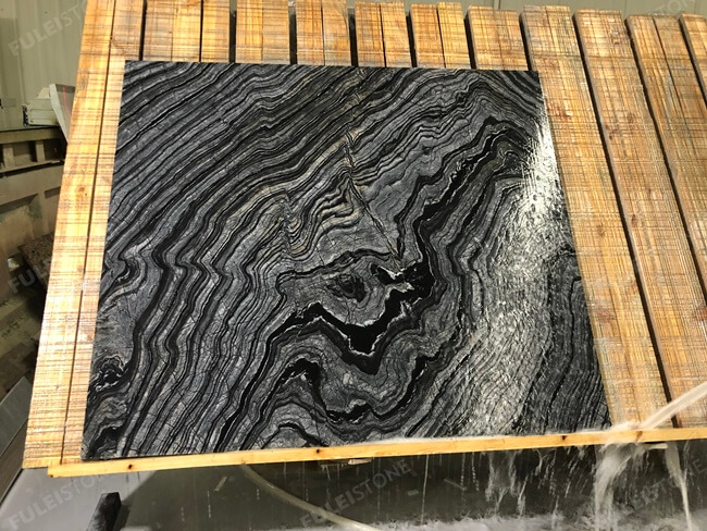 Zebra Black Marble Tiles Bookmatched — product view 8